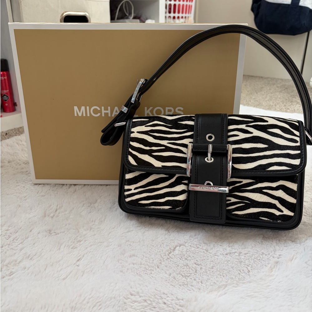 Michael Kors Zebra Print Shoulder Bag